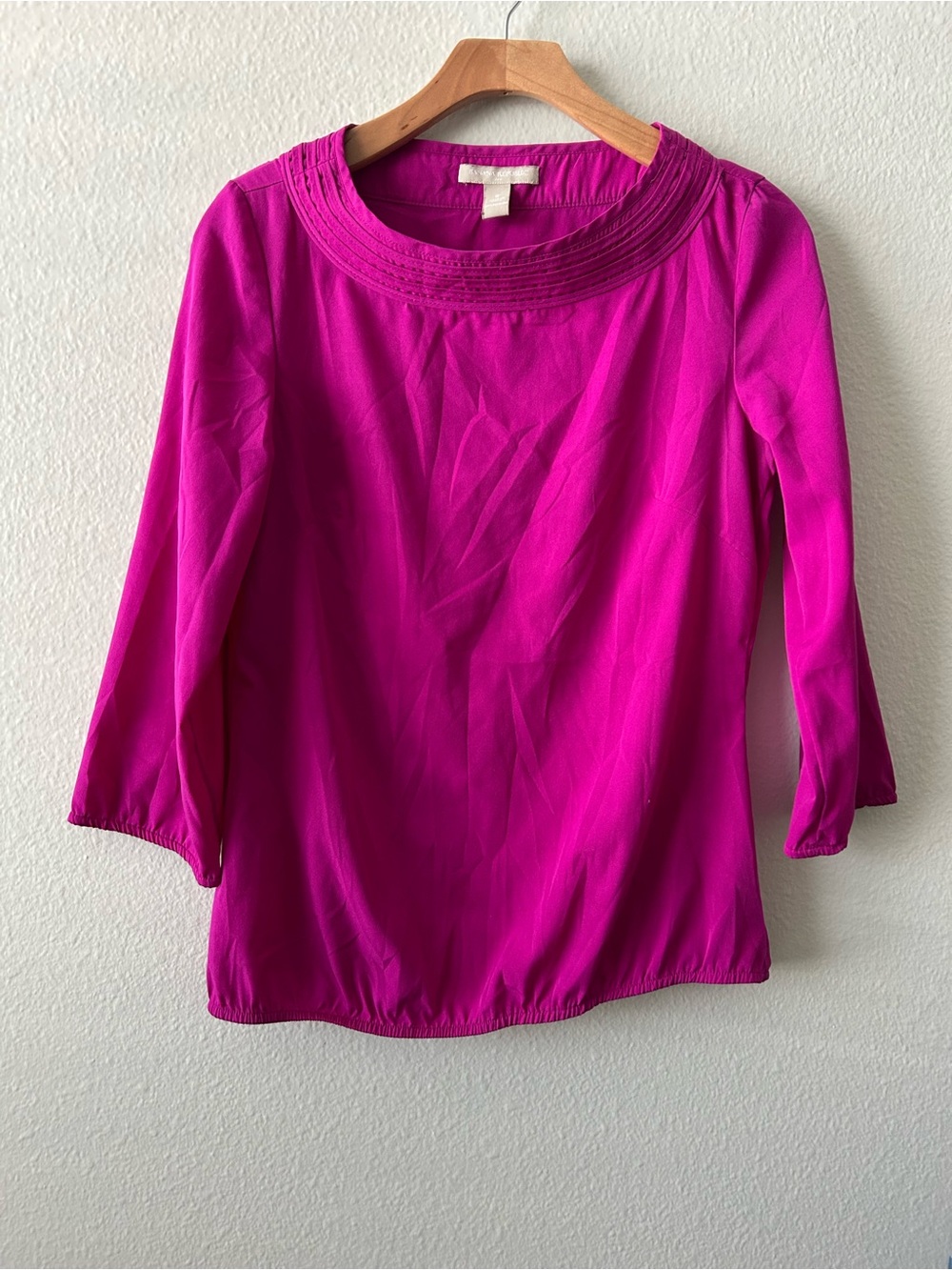 Banana republic Magenta 3/4 Sleeve Blouse